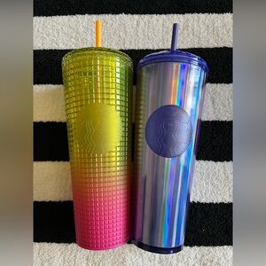 2 starbucks tumblers (selling together)